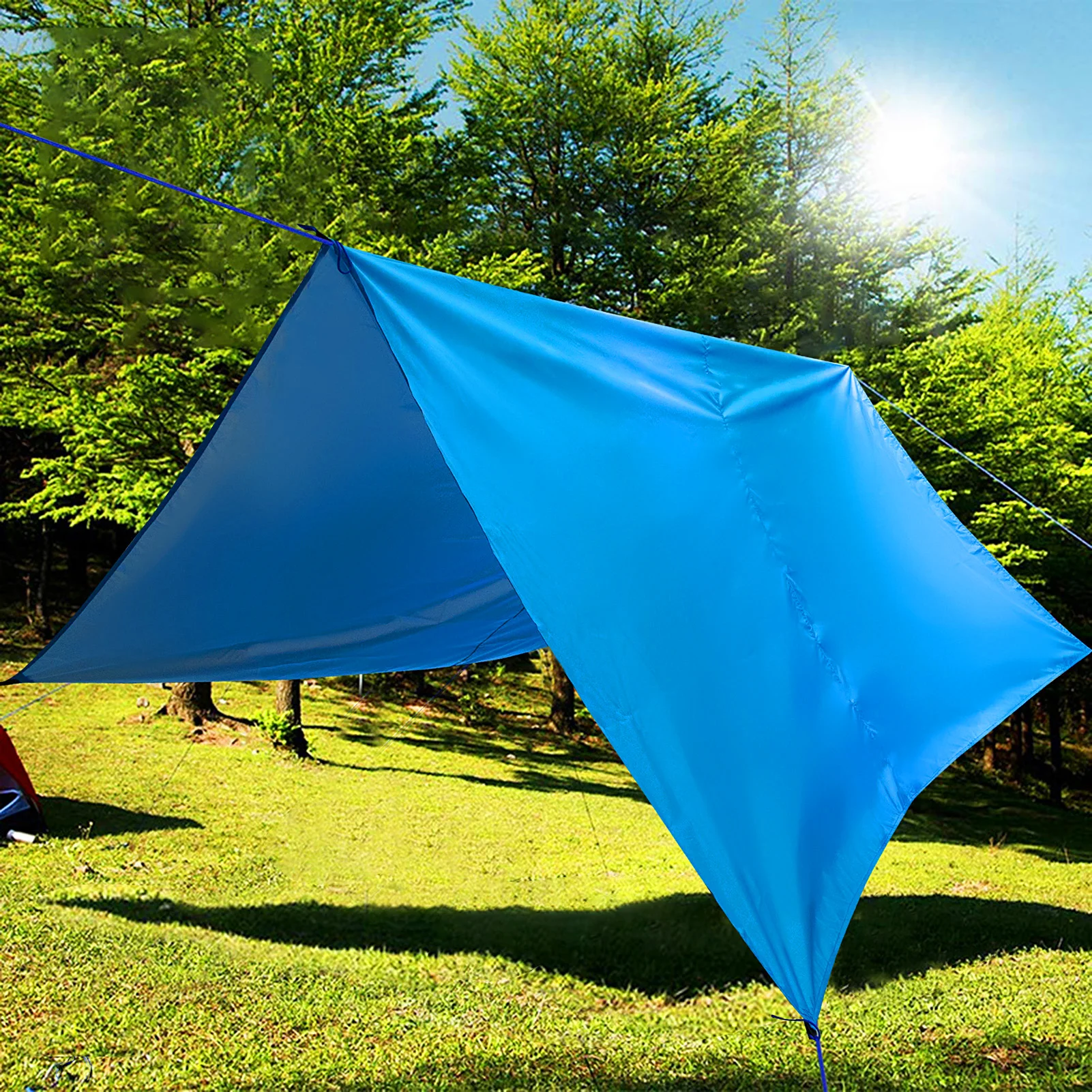 Camping Tarp Hammock Sunshade Tent Rain Shelter Lightweight Outdoor Tarpaulin Canopy for Camping Beach Picnic
Camping Tarp Hammock Sunshade Tent Rain Shelter Lightweight Outdoor Tarpaulin Canopy for Camping Beach Picnic