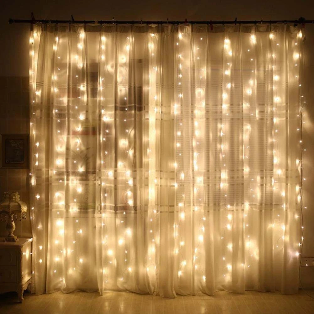 Curtain String Light Flash Garland Remote Control 3X3 Meters 300LEDs House Decor Hanging Cage Lampshade Ceiling Light
Curtain String Light Flash Garland Remote Control 3X3 Meters 300LEDs House Decor Hanging Cage Lampshade Ceiling Light