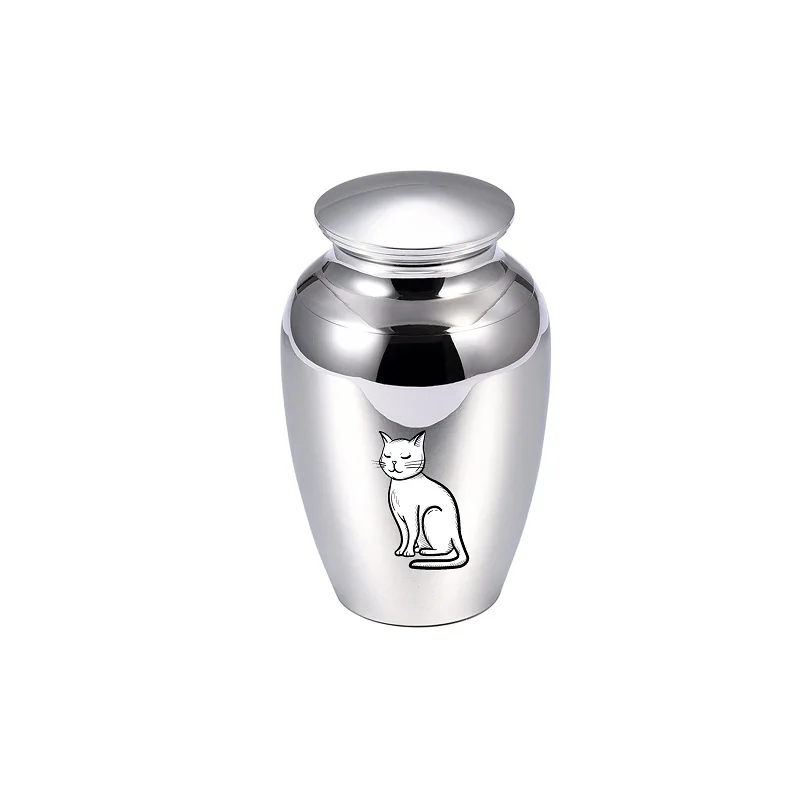 LHP87 Polished Stainless Steel Pet Cat Funeral Cremation Urn for Ash,Loss of Cat Memorial Ashes Keepsake Urns
LHP87 Polished Stainless Steel Pet Cat Funeral Cremation Urn for Ash,Loss of Cat Memorial Ashes Keepsake Urns