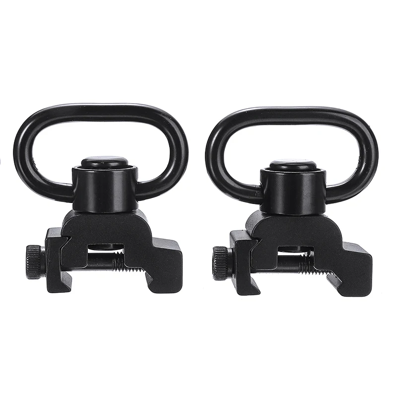 New 2pcs 20mm Black Quick Release Detach QD Sling Swivel Attachment Rail Mount Adapter Accessories
New 2pcs 20mm Black Quick Release Detach QD Sling Swivel Attachment Rail Mount Adapter Accessories