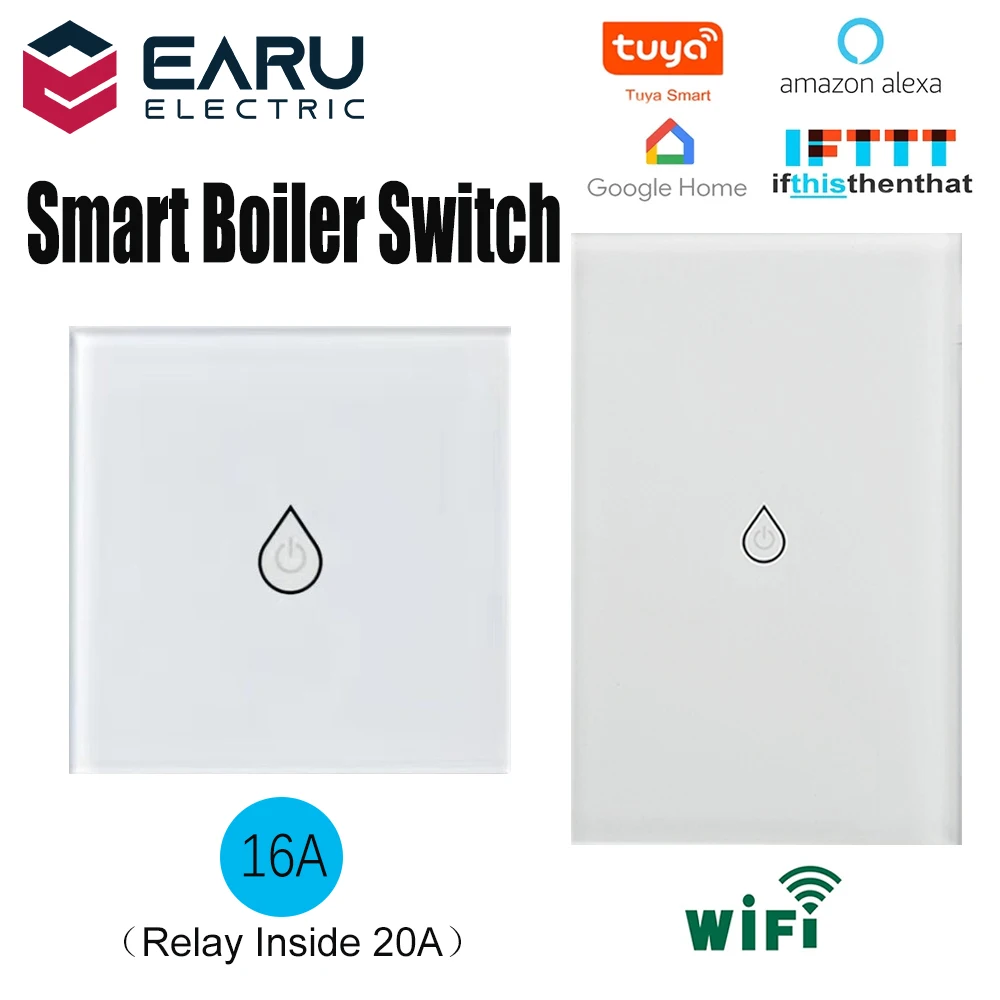 EU US WiFi Smart Timer Panel Wall Boiler Water Heater Wall Touch Switch Smart Life Tuya Voice Remote Control Alexa Google Home
EU US WiFi Smart Timer Panel Wall Boiler Water Heater Wall Touch Switch Smart Life Tuya Voice Remote Control Alexa Google Home