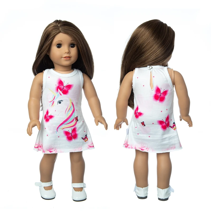 2021 New Baby New Born Fit 18 inch Doll Clothes Accessories Unicorn Butterfly White Dress For Baby Birthday Gift
2021 New Baby New Born Fit 18 inch Doll Clothes Accessories Unicorn Butterfly White Dress For Baby Birthday Gift