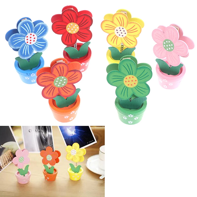 1Pc Wooden Flower Pot Crafts Memo Clamp Photo Clip Note Holder For Office Study Room Decoration
1Pc Wooden Flower Pot Crafts Memo Clamp Photo Clip Note Holder For Office Study Room Decoration