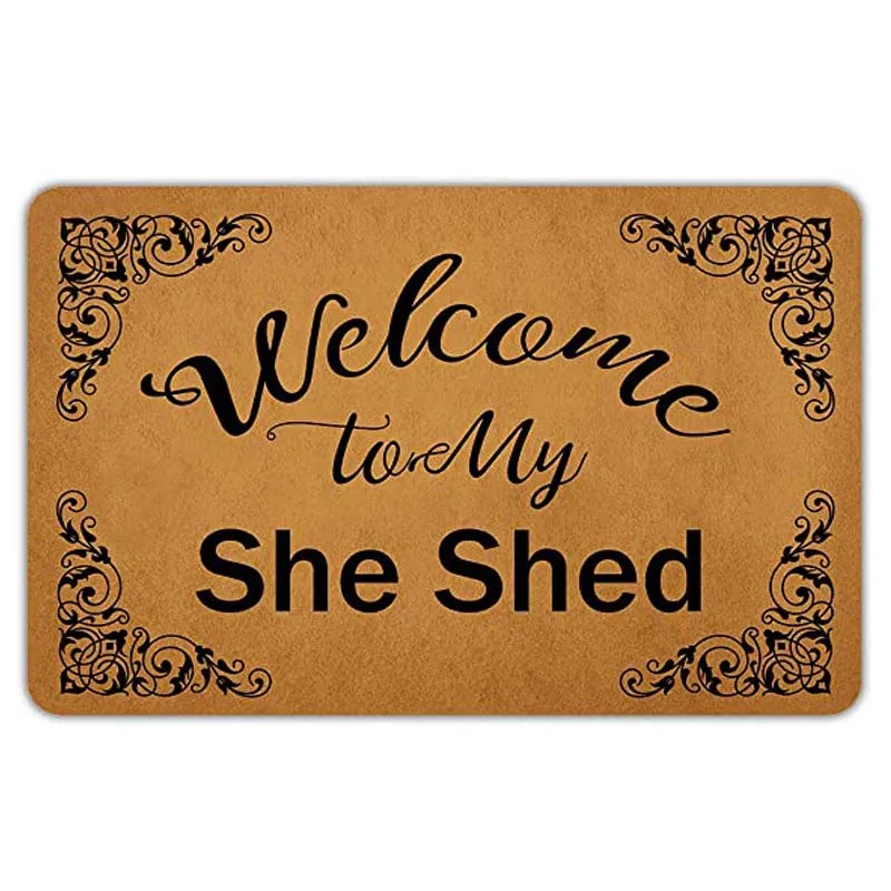 Front Door Mat Welcome Mat Welcome to My She Shed Flannel Non Slip Backing Funny Doormat Indoor Outdoor Rug
Front Door Mat Welcome Mat Welcome to My She Shed Flannel Non Slip Backing Funny Doormat Indoor Outdoor Rug