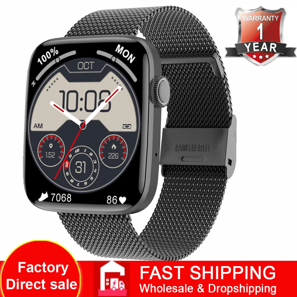 DT1 Men Smart Watch Bluetooth Call Music Play Sports GPS Track 200+ Watch Face Split Screen 1.8 inch Women Wristband Smartwatch
DT1 Men Smart Watch Bluetooth Call Music Play Sports GPS Track 200+ Watch Face Split Screen 1.8 inch Women Wristband Smartwatch