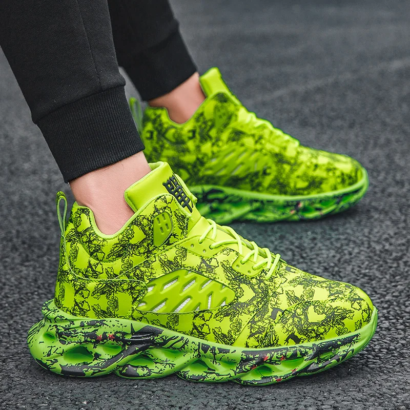 Fluorescent Green Shoes Blade Men Lightweight Big Size Graffiti Man Chunky Sneakers Hip Hop Male High Top Sneakers кеды мужские
Fluorescent Green Shoes Blade Men Lightweight Big Size Graffiti Man Chunky Sneakers Hip Hop Male High Top Sneakers кеды мужские