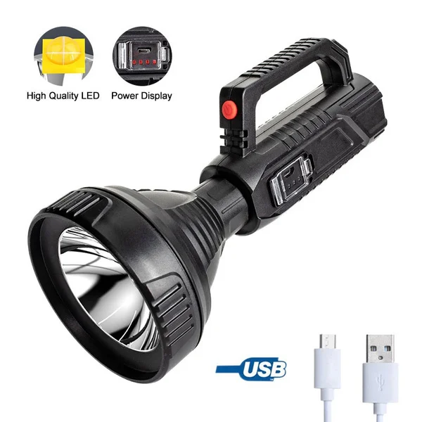 Handheld Searchlight LED Portable Lamp Outdoor Lighting Camping Strong Light Big Beam Long-shot Waterproof Rechargeable Torch
Handheld Searchlight LED Portable Lamp Outdoor Lighting Camping Strong Light Big Beam Long-shot Waterproof Rechargeable Torch