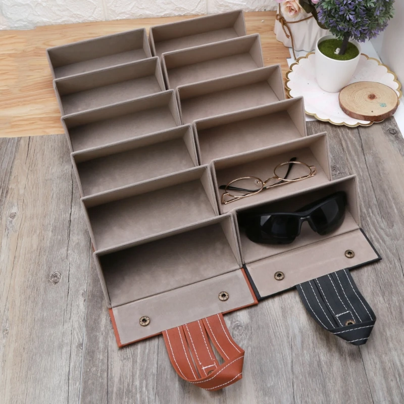 6 Slots Foldable PU Leather Sunglasses Eyeglasses Travel Organizer Case Multiple Hanging Eyewear Holder Display
6 Slots Foldable PU Leather Sunglasses Eyeglasses Travel Organizer Case Multiple Hanging Eyewear Holder Display