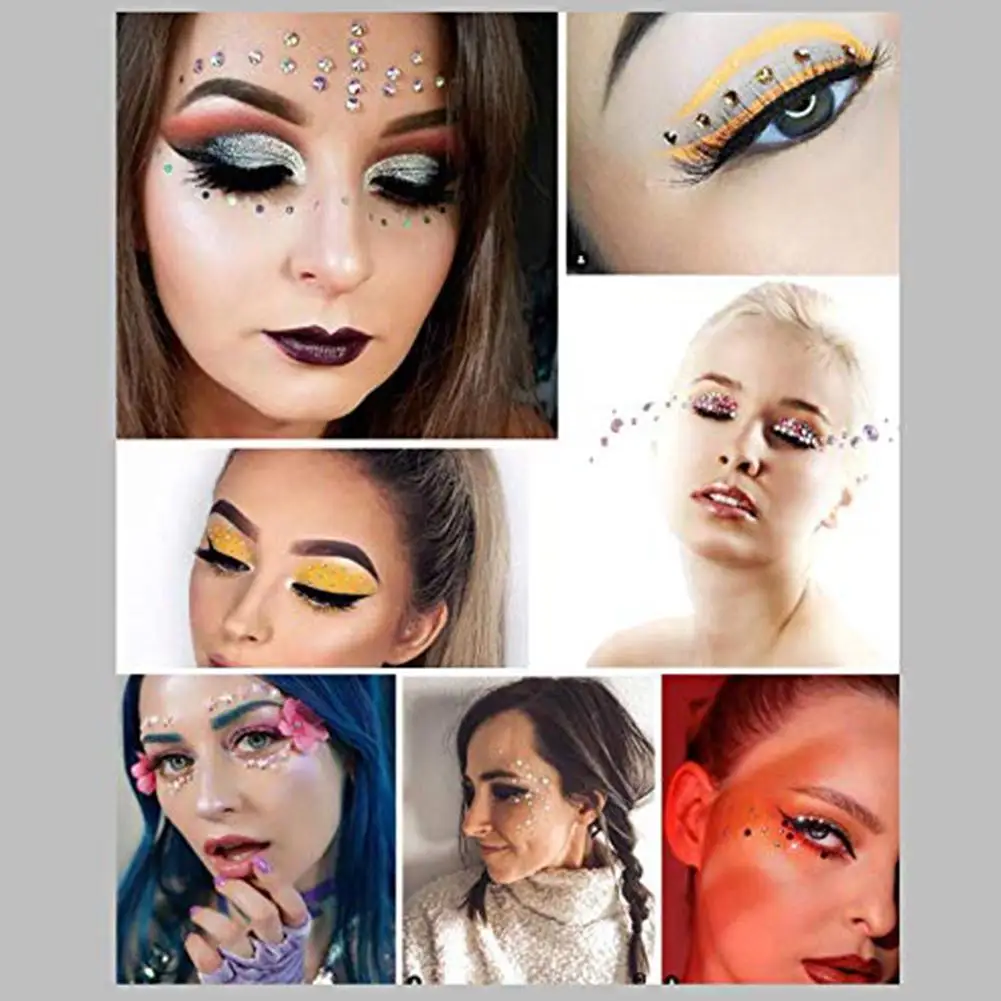 12Pcs Face Stickers 3D Single Grain With Glue DIY Eye Crystal Sticker Music Festival Shiny Acrylic Face Adhesive Tattoo Stickers
12Pcs Face Stickers 3D Single Grain With Glue DIY Eye Crystal Sticker Music Festival Shiny Acrylic Face Adhesive Tattoo Stickers