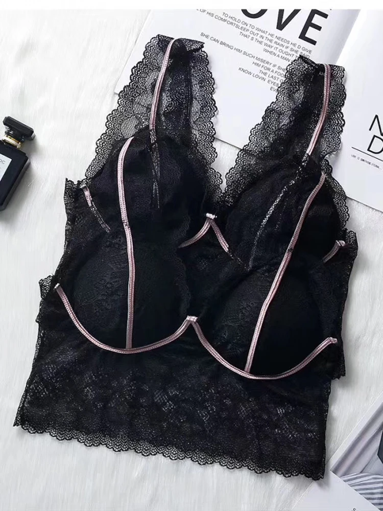 Lace Bra Wrapped Chest Bra Bottom Anti Emptied Bra with a Chest Pad Wireless Beauty Back Camisole Top
Lace Bra Wrapped Chest Bra Bottom Anti Emptied Bra with a Chest Pad Wireless Beauty Back Camisole Top