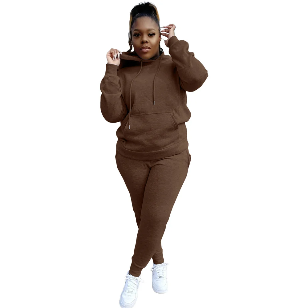 HAOOHU Fashion Sweatsuits for Women Two Piece Sets Pocket Hoodies Casual Pants Plus Size Clothes Solid Color Winter Clothing
HAOOHU Fashion Sweatsuits for Women Two Piece Sets Pocket Hoodies Casual Pants Plus Size Clothes Solid Color Winter Clothing