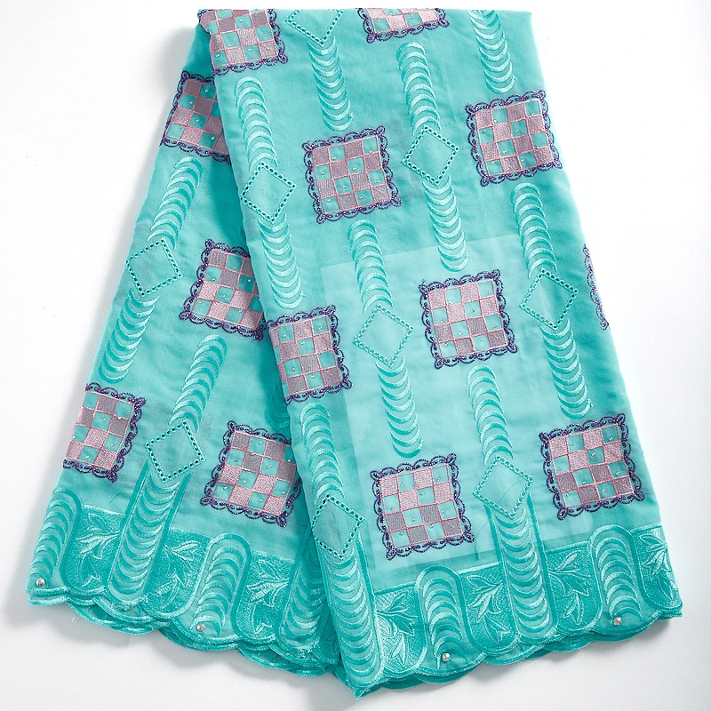 Zhenguiru Sky Blue Cotton Swiss Lace Fabric Checkered African Lace Fabric Embroidered Nigerian Fabric For Women Wedding A2311
Zhenguiru Sky Blue Cotton Swiss Lace Fabric Checkered African Lace Fabric Embroidered Nigerian Fabric For Women Wedding A2311