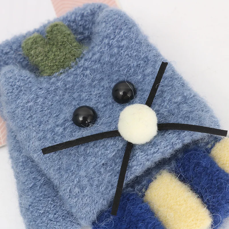 Kids Winter Warm Gloves Baby Mittens Cute Cartoon Fingerless Gloves Knitted Flip Half Finger Mittens Boys Girls Christmas Gifts
Kids Winter Warm Gloves Baby Mittens Cute Cartoon Fingerless Gloves Knitted Flip Half Finger Mittens Boys Girls Christmas Gifts