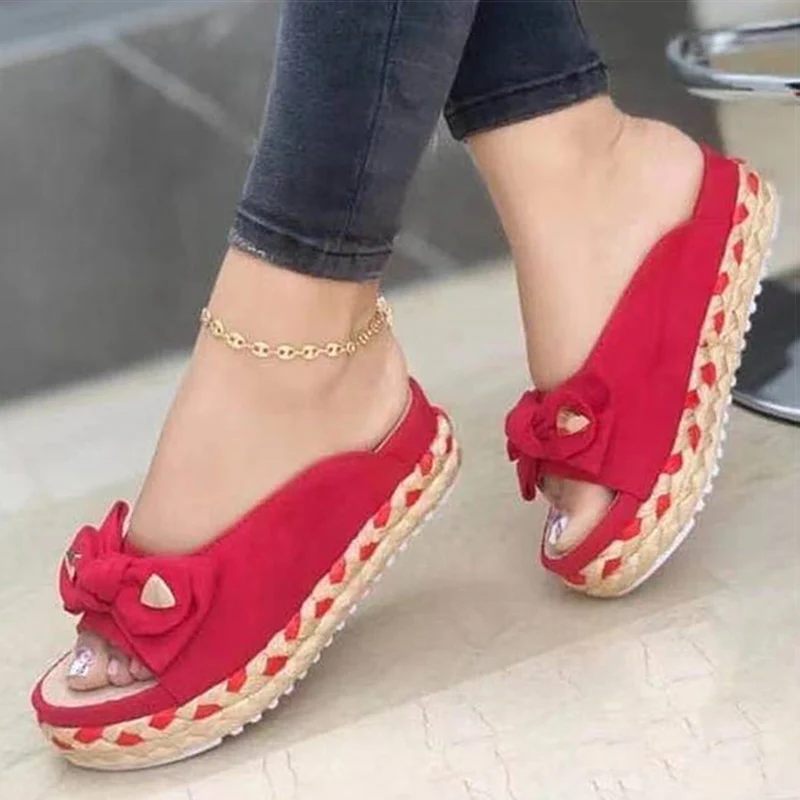 Сандалии женские с открытым носком, босоножки на низком каблуке, без застежки, с бантом-бабочкой, повседневные пляжные тапочки на платформе,...
Сандалии женские с открытым носком, босоножки на низком каблуке, без застежки, с бантом-бабочкой, повседневные пляжные тапочки на платформе,...