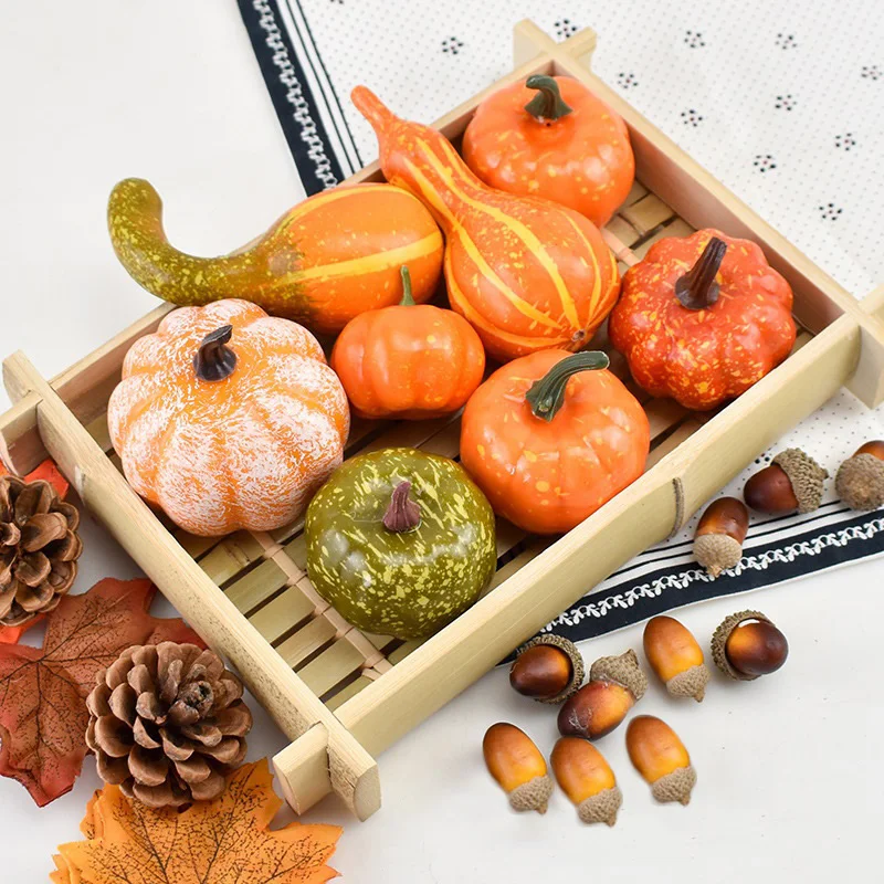 Artificial Mini Pumpkin Real Pumpkin Acorn Simulation Maple Leaf Pine Cone Home Party Halloween Decoration
Artificial Mini Pumpkin Real Pumpkin Acorn Simulation Maple Leaf Pine Cone Home Party Halloween Decoration