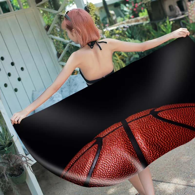 3D Printing Rectangle Beach Towel Tassels Basketball Microfiber Bath Shower Towel For Boys Picnic Yoga Mat Blanket Cover Up
3D Printing Rectangle Beach Towel Tassels Basketball Microfiber Bath Shower Towel For Boys Picnic Yoga Mat Blanket Cover Up