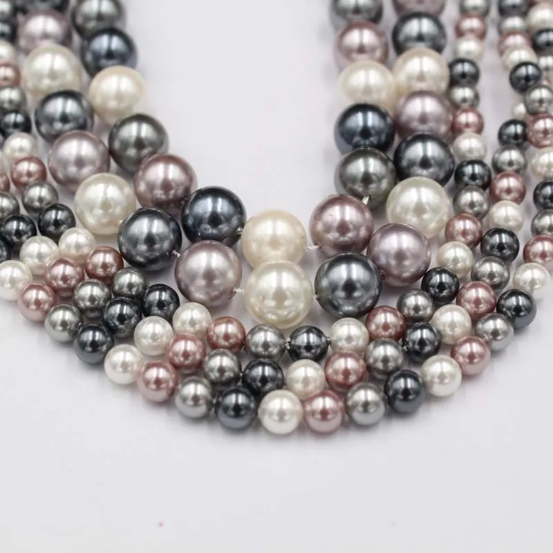 Best Selling Semi-Precious Stones 9-12mm Color Pearl Shell DIY Pendant Necklace Jewelry Natural Color Pearl Round Loose Beads
Best Selling Semi-Precious Stones 9-12mm Color Pearl Shell DIY Pendant Necklace Jewelry Natural Color Pearl Round Loose Beads