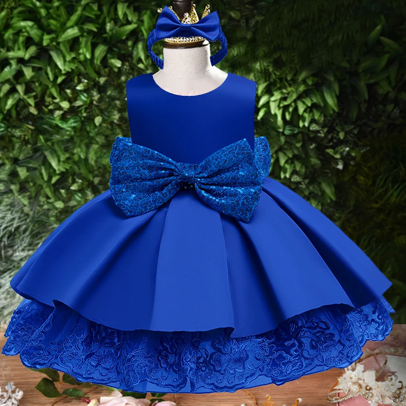 Flower girl baby dress new girl's birthday party embroidered lace dress Princess Christmas party children's bright piece big bow
Flower girl baby dress new girl's birthday party embroidered lace dress Princess Christmas party children's bright piece big bow