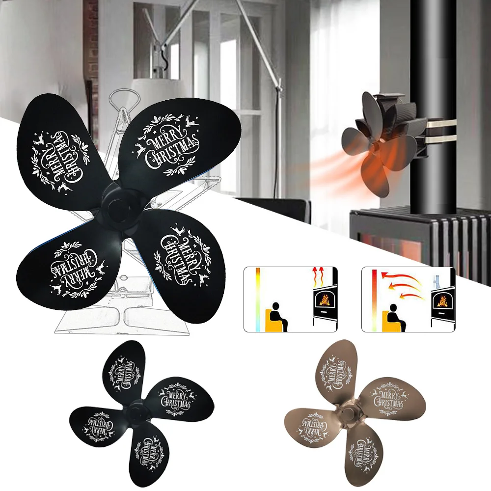 4 Blades Heat Powered Stove Fan Burner Eco Fan Quiet Home Fireplace Fan Efficient Heat Distribution Fireplace Accessories
4 Blades Heat Powered Stove Fan Burner Eco Fan Quiet Home Fireplace Fan Efficient Heat Distribution Fireplace Accessories