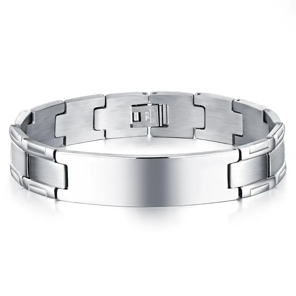 New magnet stainless steel bent card can be engraved with black bracelet&bangles for men
New magnet stainless steel bent card can be engraved with black bracelet&bangles for men