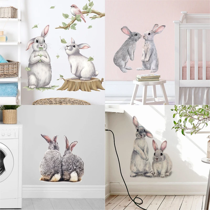 Cute Animals Rabbits Wall Sticker Childrens Kids Room Home Decor Removable Wallpaper Living Room Bedroom Mural Easter Decor
Cute Animals Rabbits Wall Sticker Childrens Kids Room Home Decor Removable Wallpaper Living Room Bedroom Mural Easter Decor