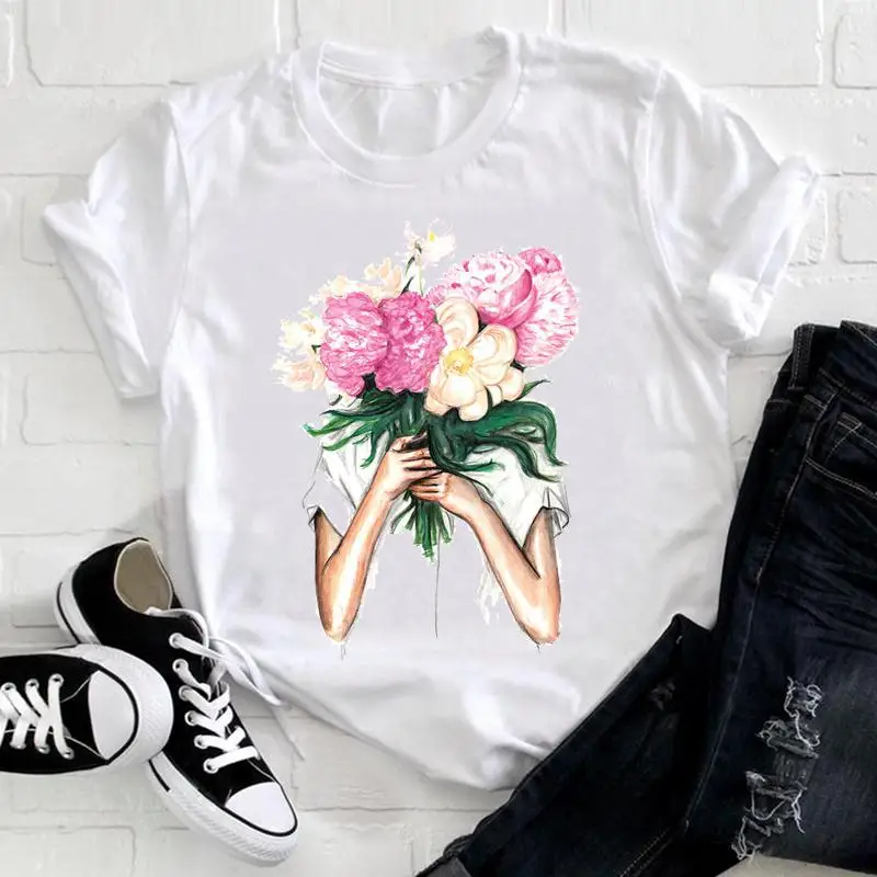 Women Lady Flower Floral Trend Lovely Print Short Sleeve Clothes T Tee Fashion Tshirt Female Mujer Camisetas Top Graphic T-shirt
Women Lady Flower Floral Trend Lovely Print Short Sleeve Clothes T Tee Fashion Tshirt Female Mujer Camisetas Top Graphic T-shirt