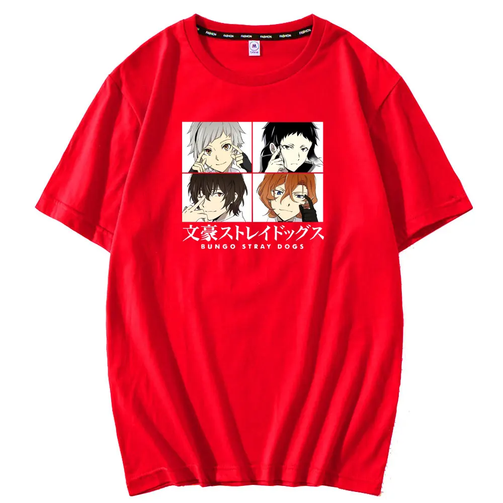 Japanese Anime Bungou Stray Dogs T-shirt Short Sleeves Spring Summer Unisex Fashion Retro Style T Shirt Male Creativity Tshirt
Japanese Anime Bungou Stray Dogs T-shirt Short Sleeves Spring Summer Unisex Fashion Retro Style T Shirt Male Creativity Tshirt