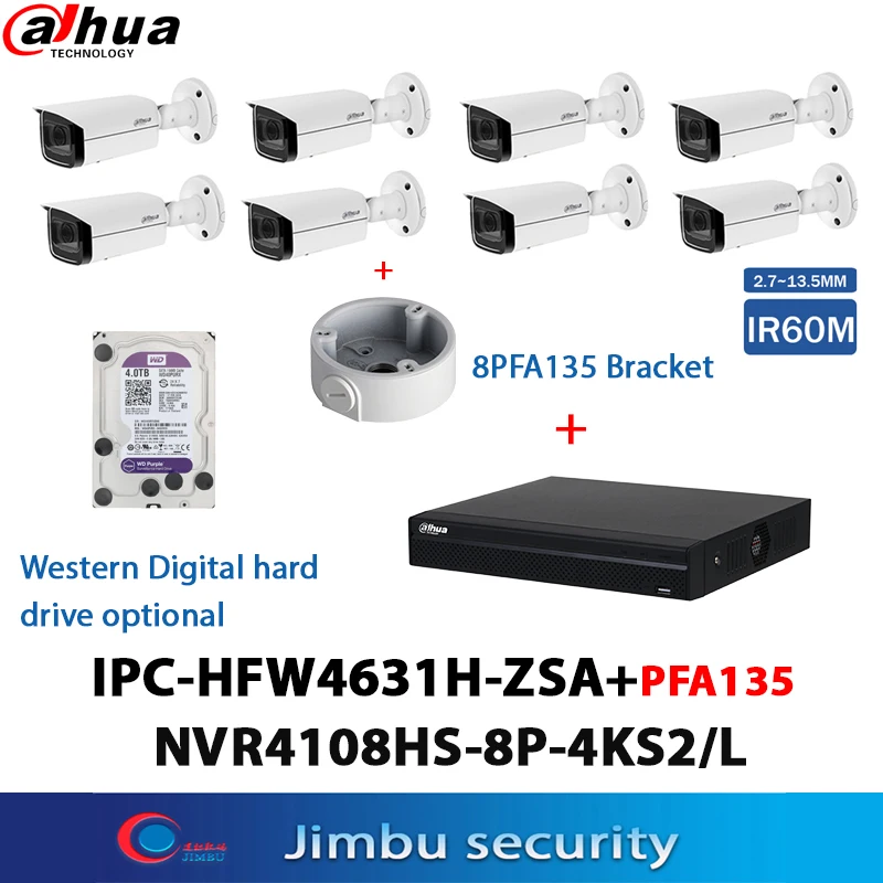 Набор Dahua для IP-камеры 6 МП, 8 шт., Φ 2,7-13,5 мм POE IR60M IP67, 8 шт., кронштейн PFA135 и 8CH, IPC-HFW4631H-ZSA/L 1HDD 8PoE
Набор Dahua для IP-камеры 6 МП, 8 шт., Φ 2,7-13,5 мм POE IR60M IP67, 8 шт., кронштейн PFA135 и 8CH, IPC-HFW4631H-ZSA/L 1HDD 8PoE