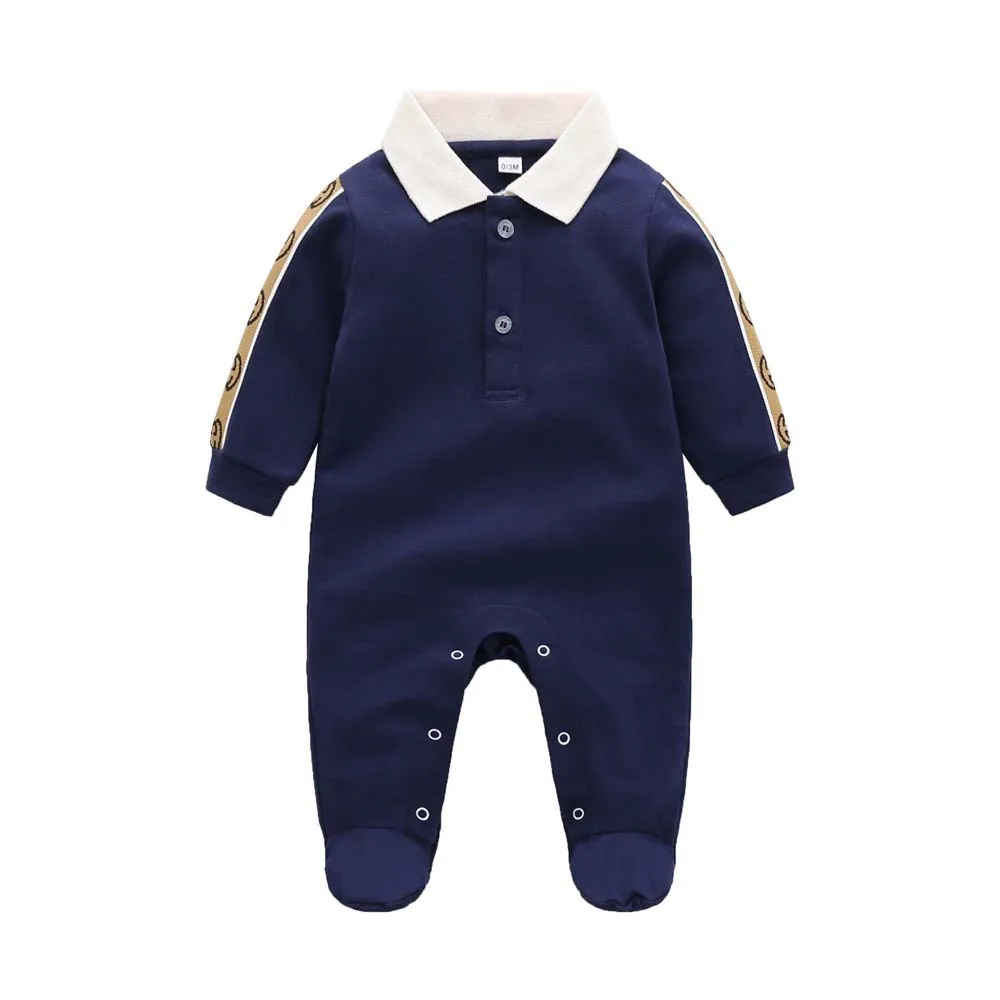 New spring autumn fashion brand style newborn baby clothes dark blue knitted cotton long-sleeved boy and girl romper 0-24 months
New spring autumn fashion brand style newborn baby clothes dark blue knitted cotton long-sleeved boy and girl romper 0-24 months