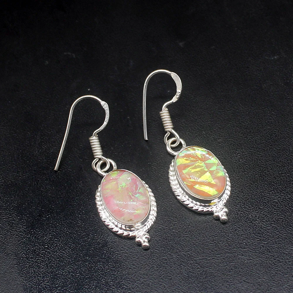 Gemstonefactory Big Promotion Unique 925 Silver Elegant Dichroic Glass Women Ladies Gifts Dangle Drop Earrings 20211901
Gemstonefactory Big Promotion Unique 925 Silver Elegant Dichroic Glass Women Ladies Gifts Dangle Drop Earrings 20211901