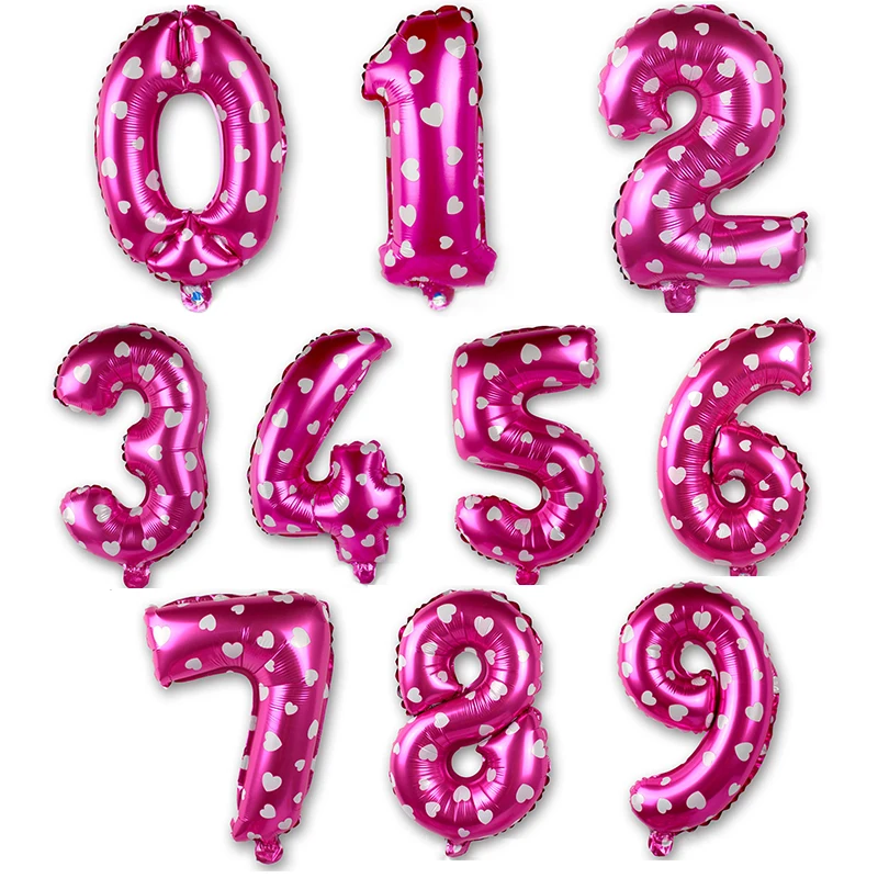 

Воздушный шар из фольги с цифрами 16/30/40 дюймов, розовое золото, серебро, синий цвет, цифровой декор для дня рождения, украшения для детского д...