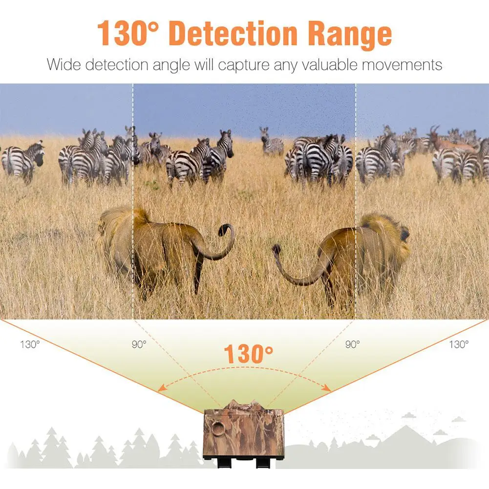 Trail Camera Waterproof 20MP Camera with IR Night Vision Motion Cams for Wildlife Monitoring Home Security Hunting
Trail Camera Waterproof 20MP Camera with IR Night Vision Motion Cams for Wildlife Monitoring Home Security Hunting