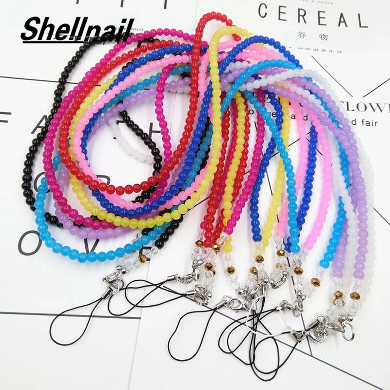 Shellnail шнурок с кристаллами ремешки для рукоделия длинные подвесные телефона