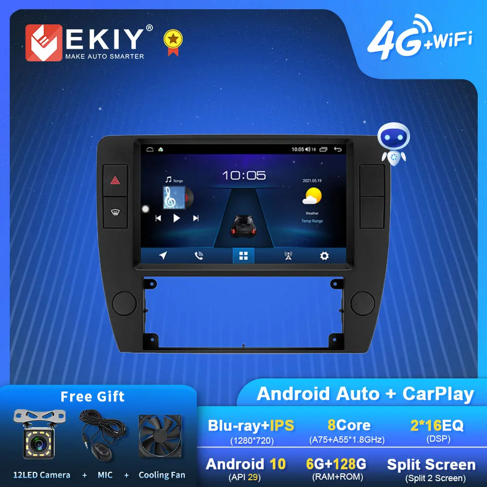 EKIY S7T Android 10 Car Radio For Volkswagen Passat B5 2000 - 2005 Navi GPS 1280*720 IPS Carplay Multimedia Player Head Unit HU
EKIY S7T Android 10 Car Radio For Volkswagen Passat B5 2000 - 2005 Navi GPS 1280*720 IPS Carplay Multimedia Player Head Unit HU