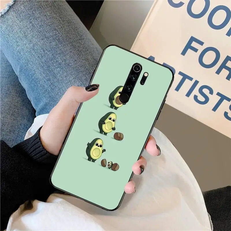 Мягкий черный Чехол PENGHUWAN с изображением авокадо для телефона Redmi Note 8 8A 8T 7 6 6A 5 5A 4 4X