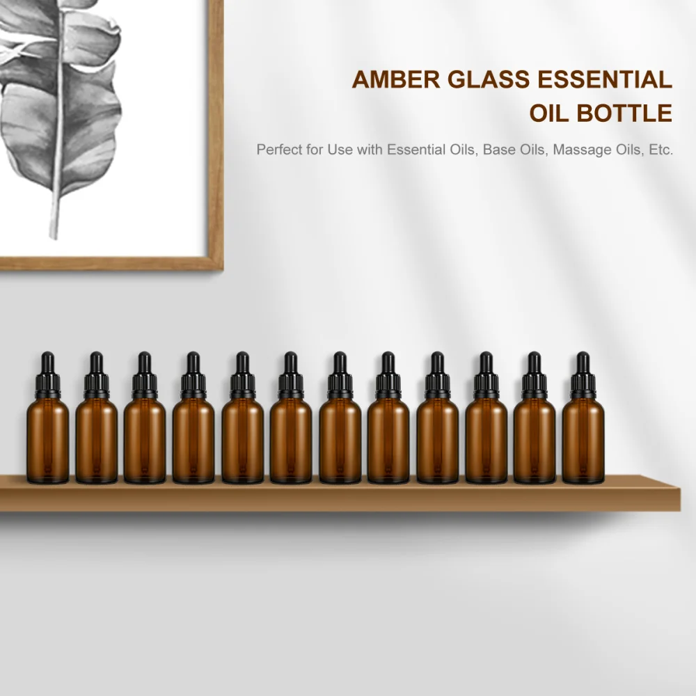 Pack 30 Refillable Empty Amber Bottle with Dropper and Cap DIY Blends Supplies Tool Accessories Essential Oil Perfume Aroma
Pack 30 Refillable Empty Amber Bottle with Dropper and Cap DIY Blends Supplies Tool Accessories Essential Oil Perfume Aroma