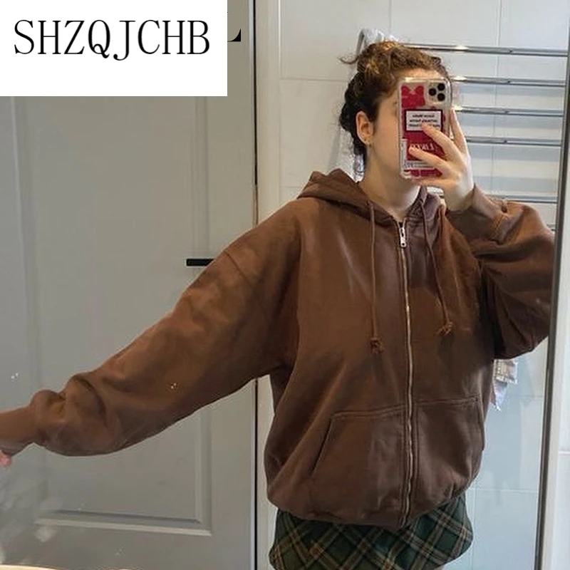 JCHB Women Winter Loose Fleece Warm Zipper Hoodies Ladies Elegant Pocket Hoode Coat Sweatshirt Top
JCHB Women Winter Loose Fleece Warm Zipper Hoodies Ladies Elegant Pocket Hoode Coat Sweatshirt Top