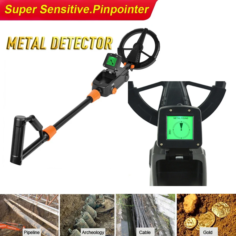 

MD1008A LCD Gold Metal Detector Hunter Detecting Digger Treasure Underground Metal Detector Main Unit with Search Coil
