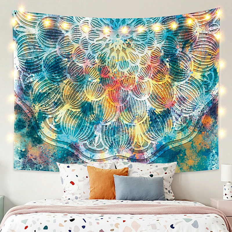 Винтажный гобелен с изображением озера, синего цвета, мандалы, цветов, летнее растение, природа, рамка для спальни, фотография, Настенный дек... 
Винтажный гобелен с изображением озера, синего цвета, мандалы, цветов, летнее растение, природа, рамка для спальни, фотография, Настенный дек...