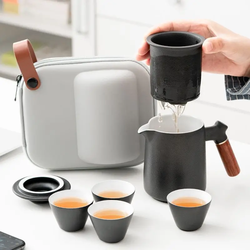 Krukke 1 Pot Of 6 Cups Portable Travel Tea Set Teapot Storage Bag Kung Fu TeaSet Small Set Of Ceramics Outdoor Teaware
Krukke 1 Pot Of 6 Cups Portable Travel Tea Set Teapot Storage Bag Kung Fu TeaSet Small Set Of Ceramics Outdoor Teaware