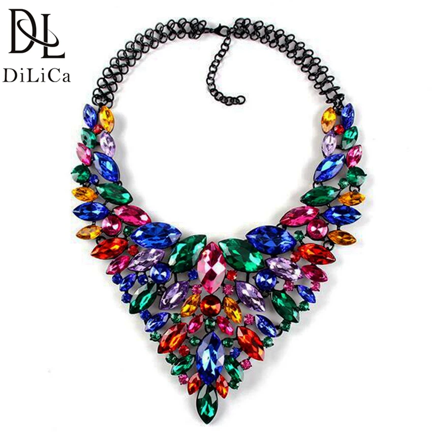 DiLiCa Gorgeous Full Crystal Statement Necklaces for Women Colored Bib Necklaces Chokers Collar para mujer Jewelry
DiLiCa Gorgeous Full Crystal Statement Necklaces for Women Colored Bib Necklaces Chokers Collar para mujer Jewelry