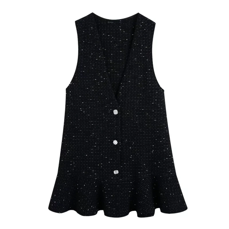 Women Deep V Neck Button Decoration Vest Dress Female Sleeveless Clothes Casual Lady Loose Vestido D9082
Women Deep V Neck Button Decoration Vest Dress Female Sleeveless Clothes Casual Lady Loose Vestido D9082