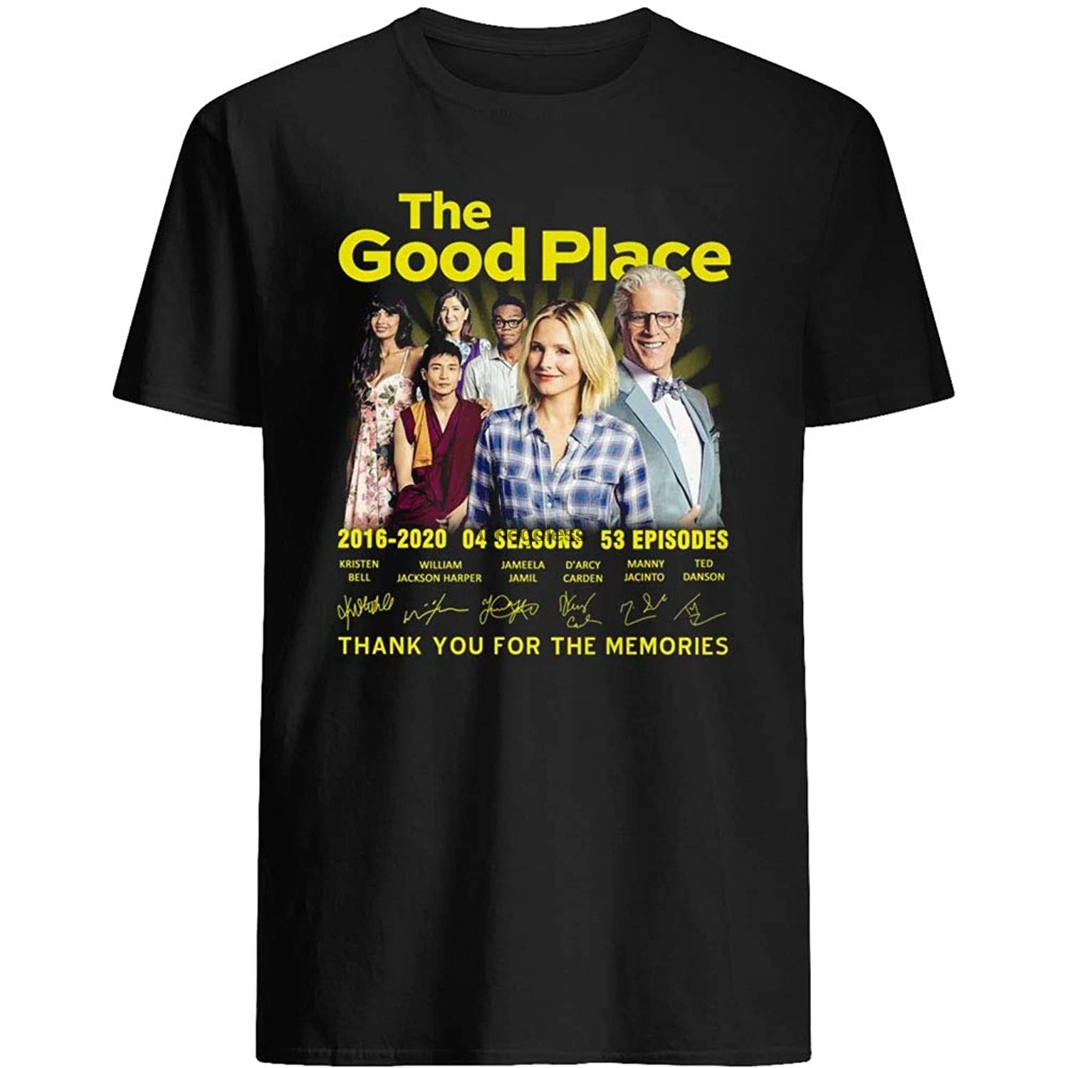 The Good Movie Place 2016-2020, 4 сезона, 53 эпизода, литые, подписанные, спасибо за воспоминания, подарок, женская футболка, футболка унисекс
The Good Movie Place 2016-2020, 4 сезона, 53 эпизода, литые, подписанные, спасибо за воспоминания, подарок, женская футболка, футболка унисекс