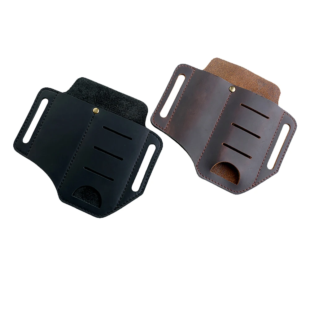Multifunction EDC Leather Sheath Waist Holster Belt Loop Organizer Pouch Storage Pocket Bag for Flashlight Tactical Pen Pliers 
Multifunction EDC Leather Sheath Waist Holster Belt Loop Organizer Pouch Storage Pocket Bag for Flashlight Tactical Pen Pliers