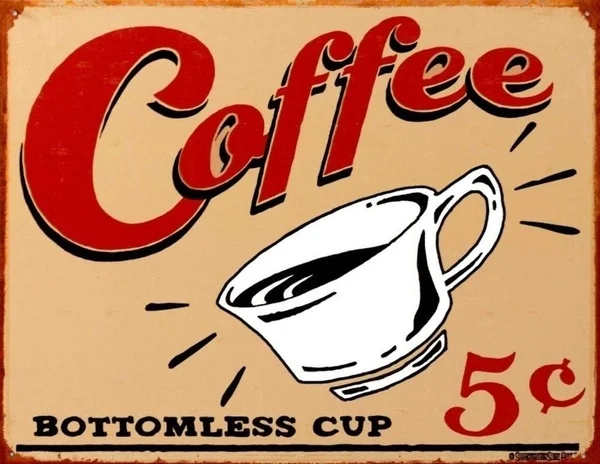 Fashion Tin Sign Coffee Bottomless Cup Decor Wall Poster Wall Decor Cafe Club Plaque 
Fashion Tin Sign Coffee Bottomless Cup Decor Wall Poster Wall Decor Cafe Club Plaque