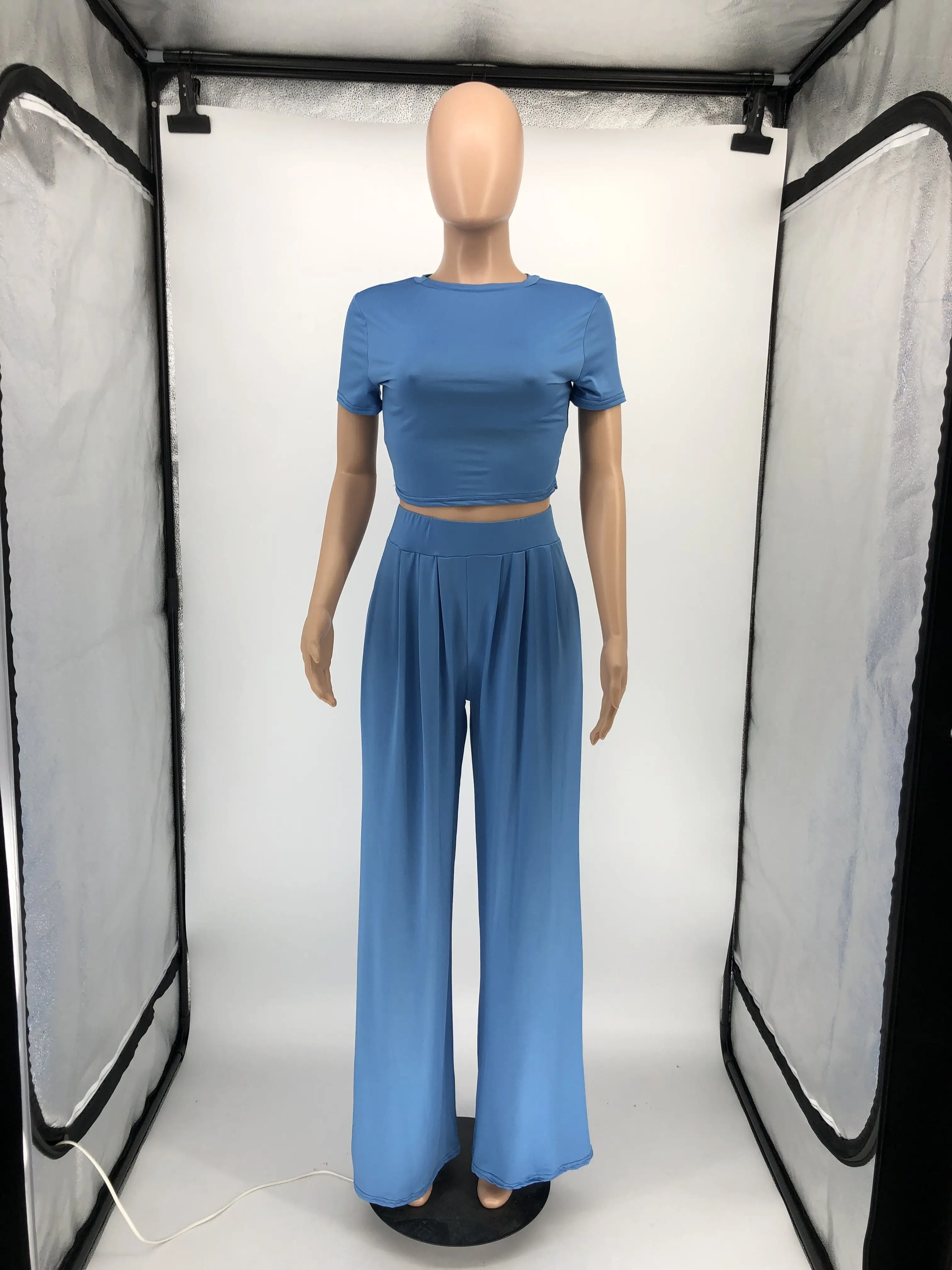 Echoine Short Sleeve Crop Top Tshirt Hight Waist Wide Leg Pants Set Two Piece Set Casual Party Clubwear Outfits Matching Set
Echoine Short Sleeve Crop Top Tshirt Hight Waist Wide Leg Pants Set Two Piece Set Casual Party Clubwear Outfits Matching Set