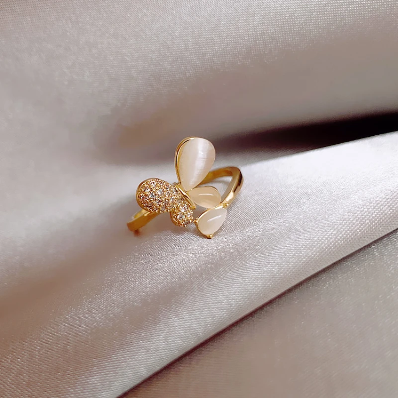 New fashion personality opal butterfly open ring female temperament all-match ring trend party jewelry
New fashion personality opal butterfly open ring female temperament all-match ring trend party jewelry