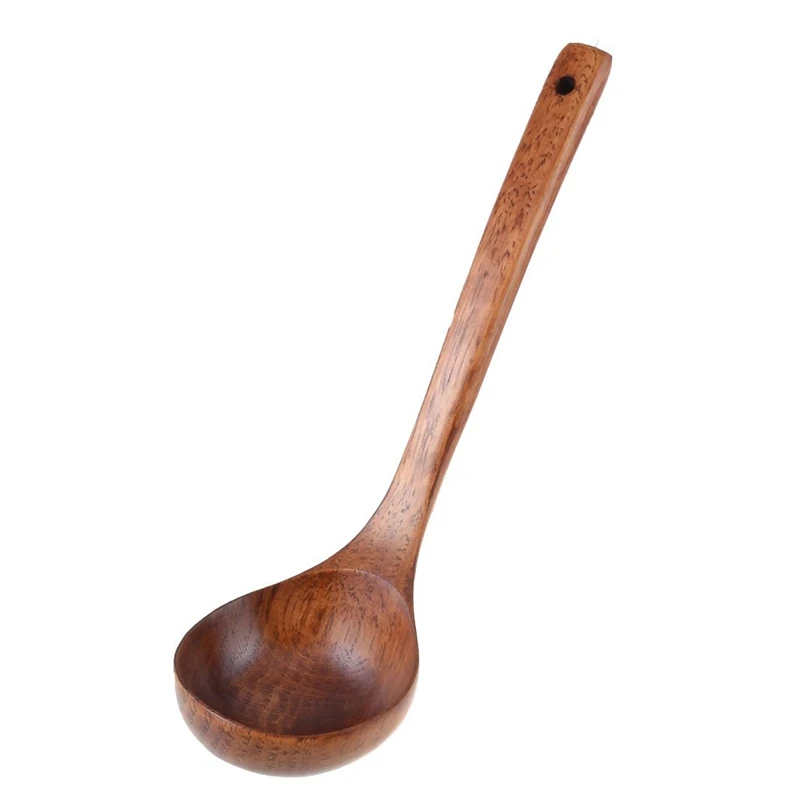 Kitchen Cooking Straight Handle Wooden Wood Soup Scoop Spoon Ladle Brown 11" Long
Kitchen Cooking Straight Handle Wooden Wood Soup Scoop Spoon Ladle Brown 11" Long