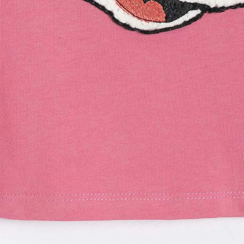 Disney T-shirt Mickey Mouse cartoon printed embroidery navel short sleeve want retro women's casual T-shirt pink top netflix
Disney T-shirt Mickey Mouse cartoon printed embroidery navel short sleeve want retro women's casual T-shirt pink top netflix