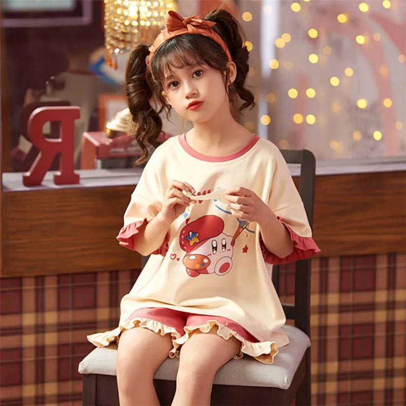 Princess Snow White Pajamas Children Girls Pijamas Summer Short Sleeve Fairy Tale Princess Style Sleepwear Kawaii Leisure Suit
Princess Snow White Pajamas Children Girls Pijamas Summer Short Sleeve Fairy Tale Princess Style Sleepwear Kawaii Leisure Suit